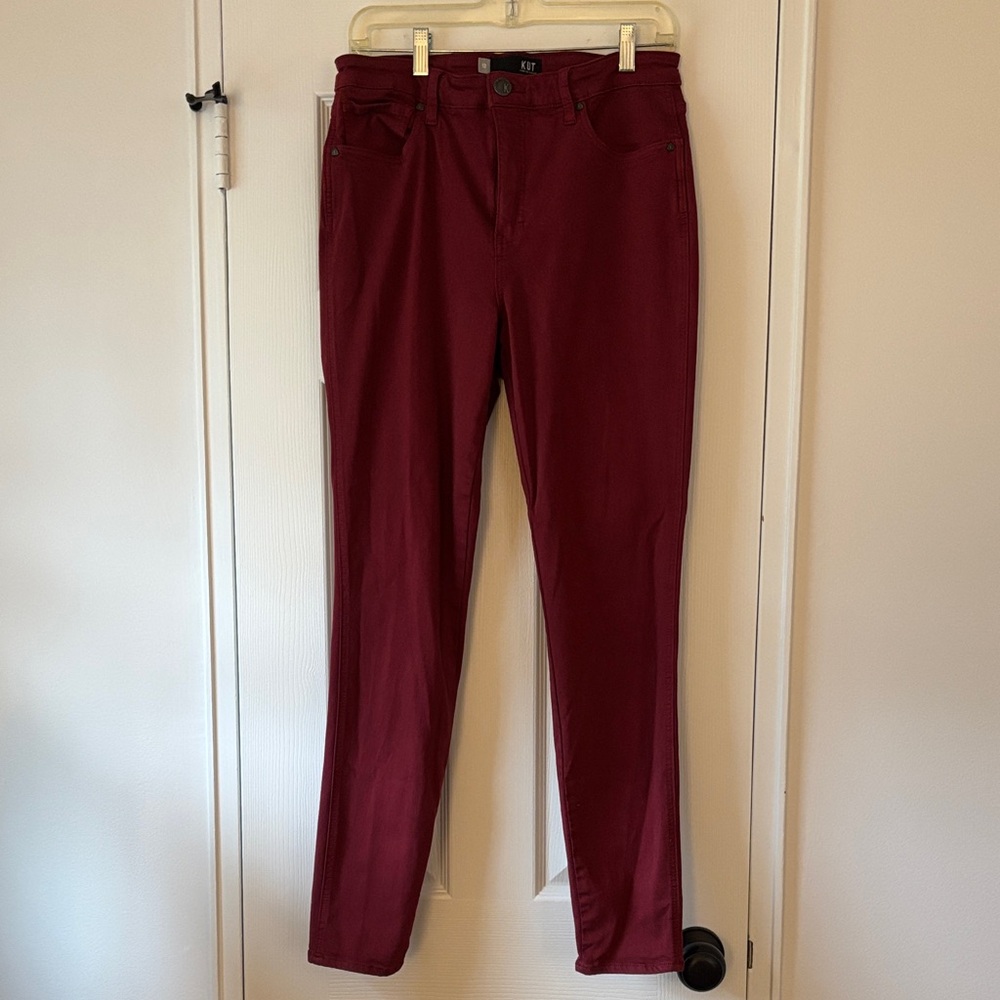 Kut from the Kloth Burgundy Skinny Jeans